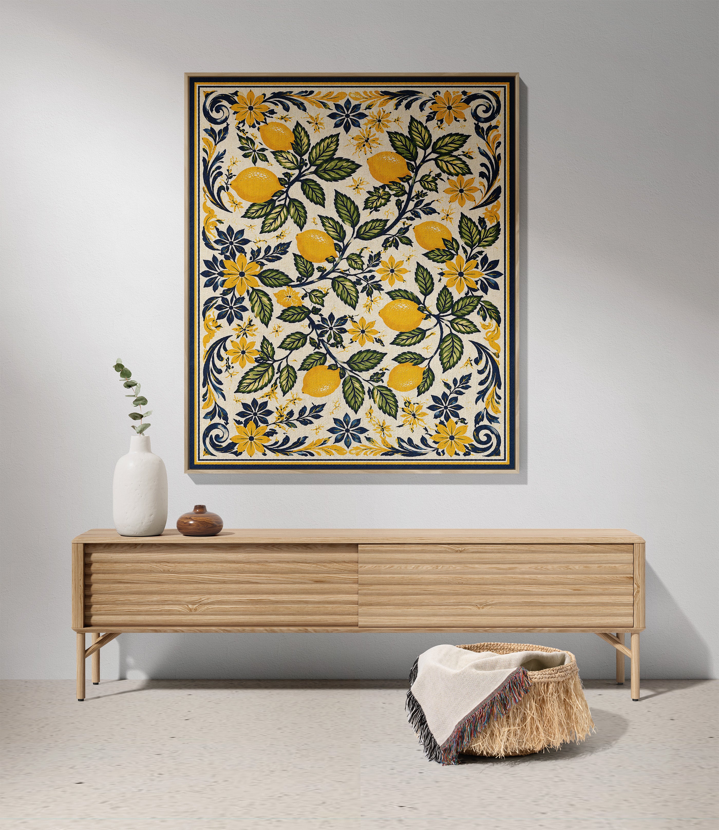 100% cotton lemon blanket available in 52x37, 60x50, and 80x60 inch sizes for versatile home decor styling