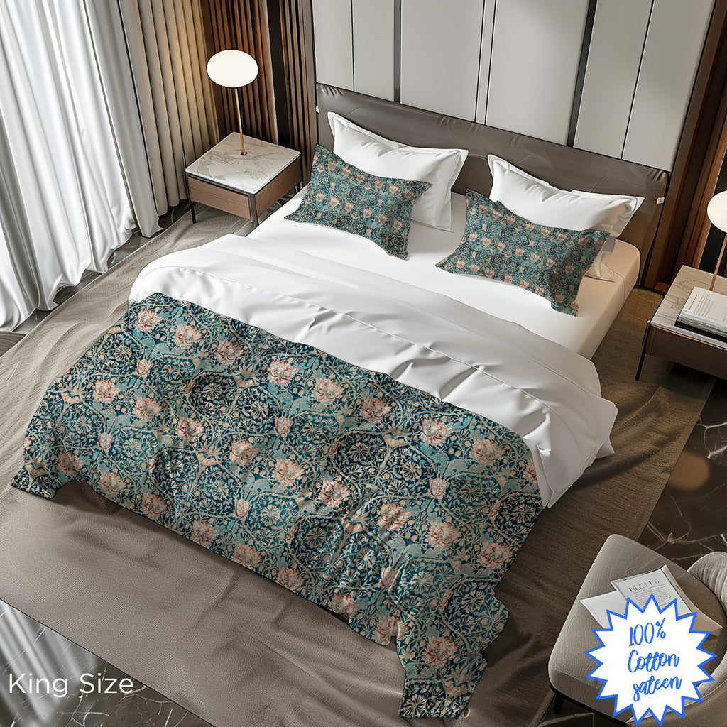 Vintage Tulip Duvet Set with Pillowcases – Perfect for Elegant Bedrooms