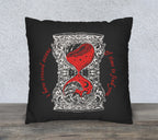 Double-sided Dracula cushion cover with vintage-inspired vampire artwork and intricate gothic detailing.