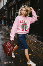 Italian Christmas sweatshirt styled for cosy winter days, family gatherings and festive holiday celebrations.