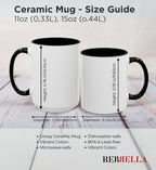 Mediterranean Matisse Cat Mug – Artistic Ceramic Coffee Mug | Double-Sided Coastal Cat Cup