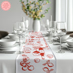 Italian Summer Custom Table Runner – Mediterranean Wedding & Dinner Decor