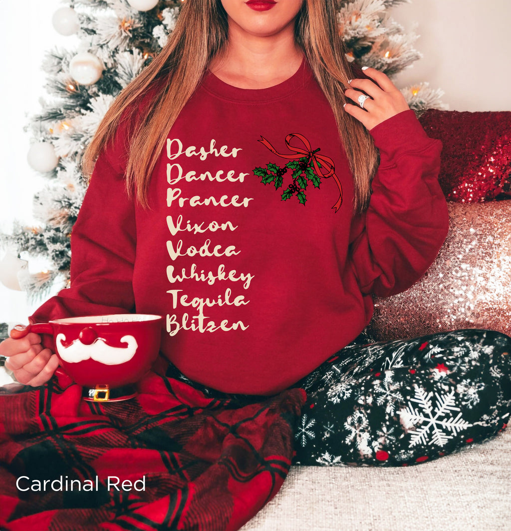 Gildan 18000 Cardinal Red crewneck sweatshirt showcasing its relaxed unisex fit, long sleeves and classic ribbed neckline.