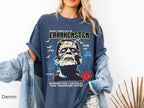 Unisex Frankenstein t-shirt for horror fans featuring vintage monster artwork