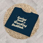 Funny Navy Christmas gift idea for kids funny movie night youth crewneck sweatshirt