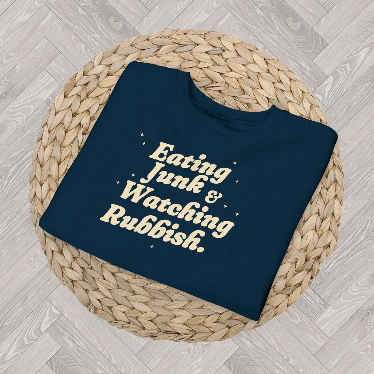 Funny Navy Christmas gift idea for kids funny movie night youth crewneck sweatshirt