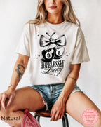 Retro cherry graphic with the phrase "Hopelessly Lucky," perfect for a laid-back look.