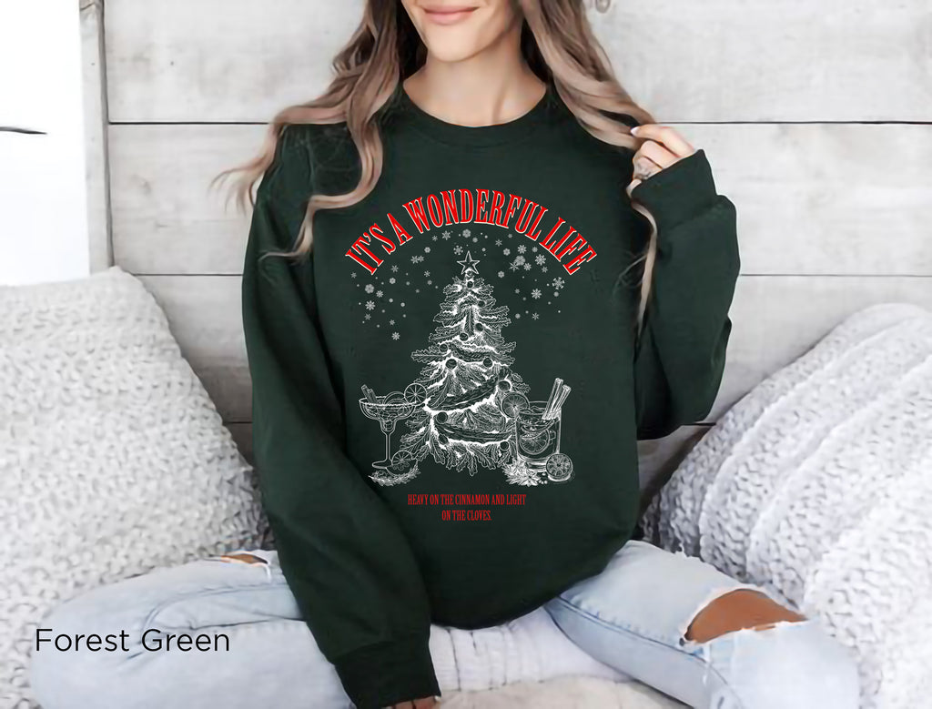 Gildan 18000 Forest Green crewneck sweatshirt showing its classic unisex fit, long sleeves, ribbed cuffs and round neckline.
