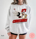 Retro Santa Christmas sweatshirt with nostalgic vintage holiday design