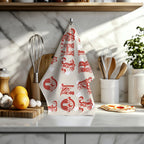 Love On The Table Tea Towel – Vintage Typography Kitchen Linen