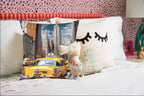New York City Taxi Pillowcase – 18"x18", 20"x20", 24"x24", 26"x26", 100% Polyester Canvas, Double-Sided Print