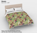 Green Oriental Floral Duvet Cover – Luxury Cotton Sateen Bedding