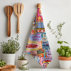 Colorful Sardine Can Design Tea Towel | 100% Cotton Twill Kitchen Linen