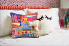 Sardines Vintage-Inspired Pillow | 22"x22" Cushion for Coastal Living