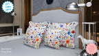 Watercolor Floral Cotton Sateen Pillowcase Set (2)