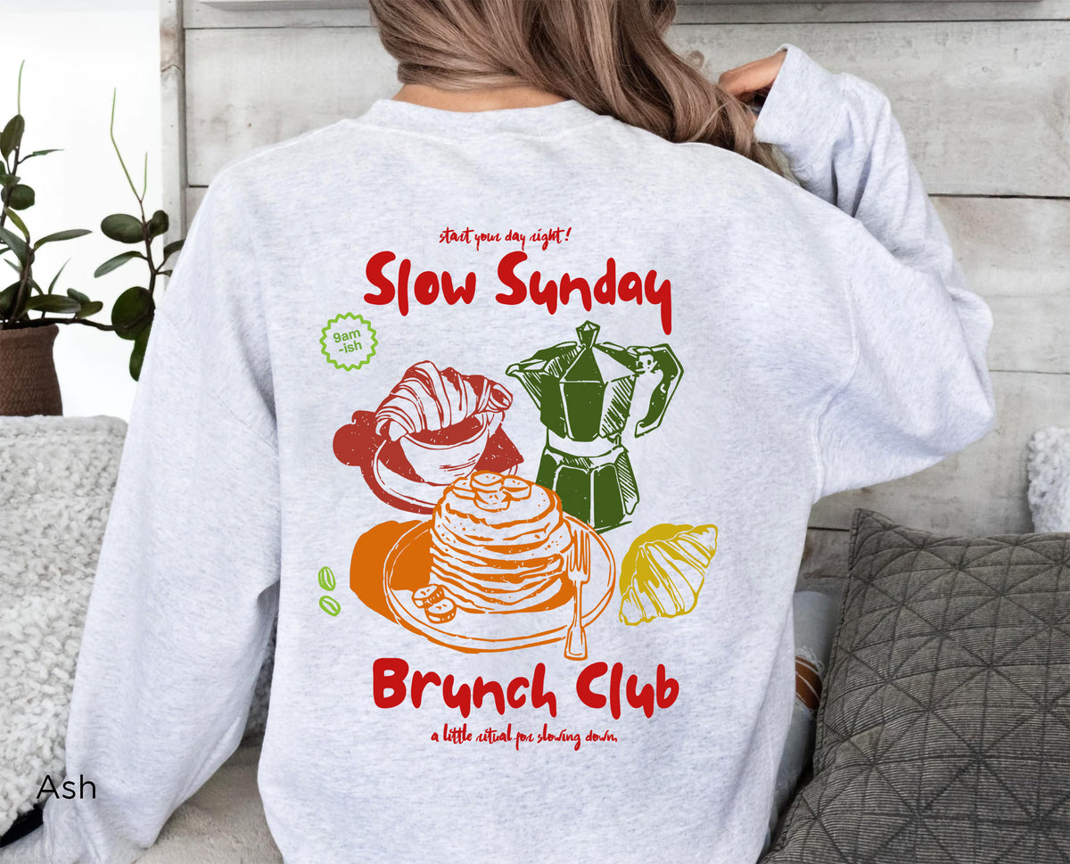Ash graphic sweatshirt for brunch lovers and coffee lovers