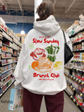 Slow Sunday Brunch Club Hoodie – Aesthetic Brunch & Coffee Lover Sweatshirt