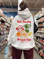 Slow Sunday Brunch Club Hoodie – Aesthetic Brunch & Coffee Lover Sweatshirt