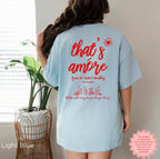 Bride squad wearing matching personalised That's Amore t-shirts for a destination bachelorette celebration inspired by Italian style.