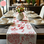 Custom Italian “That’s Amore” Table Runner – Bridal Shower & Wedding Decor, Amalfi Coast Party Linen