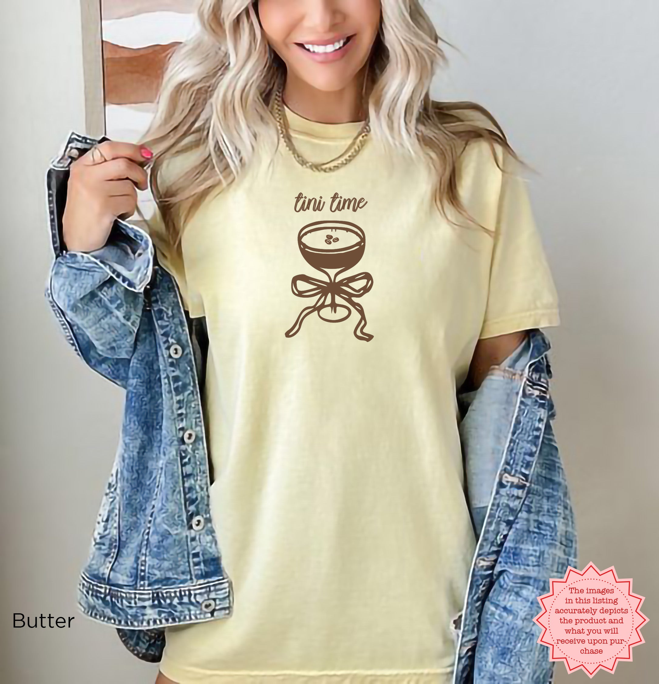 Tini Time Bachelorette Party T-Shirt | Custom Bridal Party Tee | Comfortable Cocktail Shirt for Brides and Bride Tribe