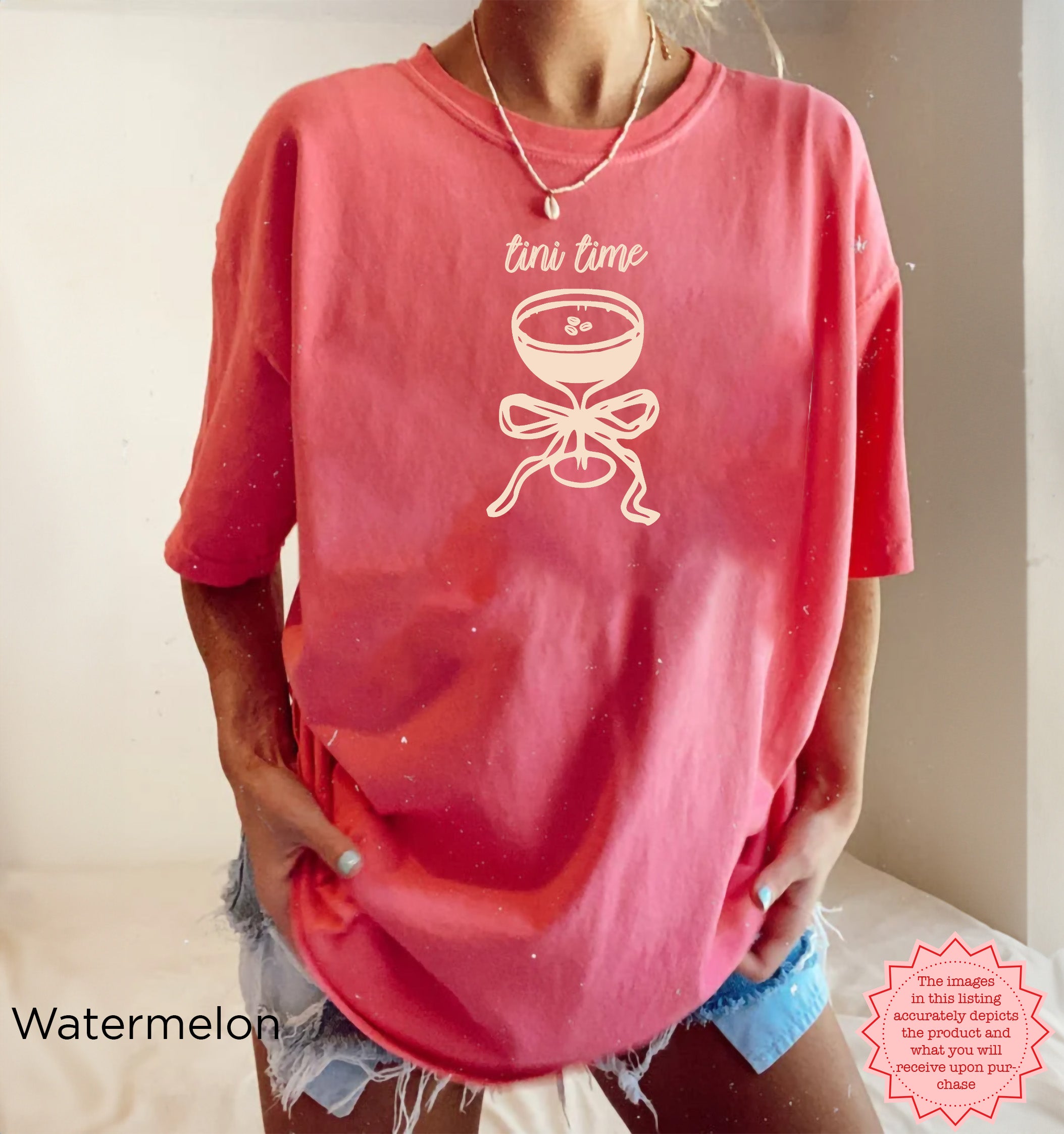 Tini Time Bachelorette Party T-Shirt | Custom Bridal Party Tee | Comfortable Cocktail Shirt for Brides and Bride Tribe