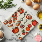 Hand-Painted Tomato Tea Towel – 100% Cotton Twill Kitchen Towel
