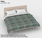 William Morris Art Nouveau Vintage Tulip Cotton Sateen Duvet Cover – Queen/King Size, Includes Standard Pillowcases