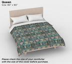 William Morris Art Nouveau Vintage Tulip Cotton Sateen Duvet Cover – Queen/King Size, Includes Standard Pillowcases