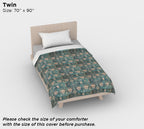 William Morris Art Nouveau Vintage Tulip Cotton Sateen Duvet Cover – Queen/King Size, Includes Standard Pillowcases
