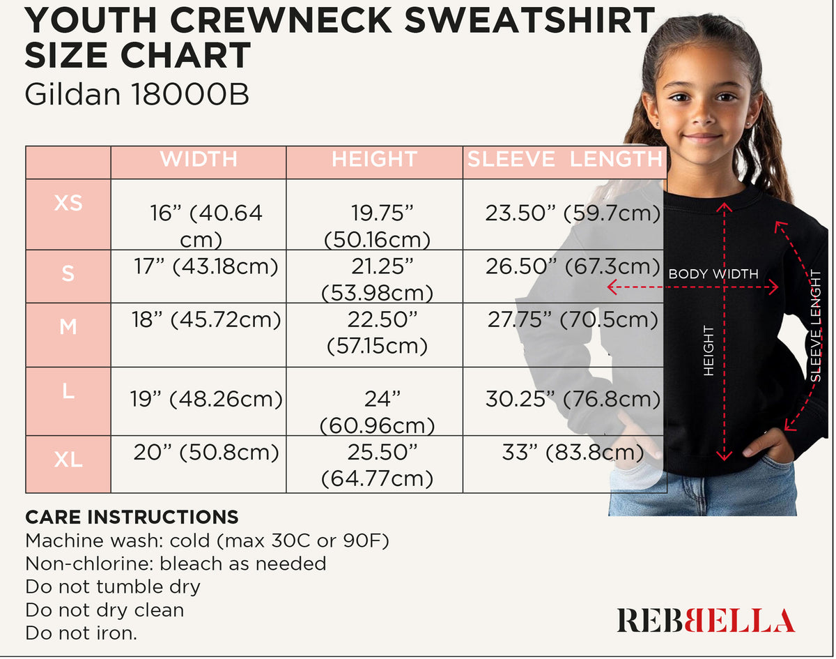 Christmas Candy Cane Sweatshirt – Kids Youth Christmas Crewneck