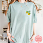 Relaxed fit shirt with a cute lemon embroidery, perfect for casual summer looks.